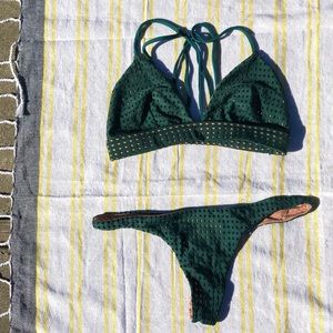 Acacia Swimwear Set in seaweed